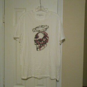 John Varvatos 3-Star USA Men's Skull Barbed Wire Halo Crew T-Shirt